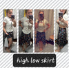 FLORAL EMBROID SKULLS - HIGH LOW SKORT 2 - PREORDER CLOSING 9/4 ETA EARLY NOV