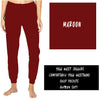 Load image into Gallery viewer, SOLID MAROON YOGA WAIST JOGGERS (ADULTS/KIDS)