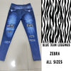 Load image into Gallery viewer, LEGGING JEAN RUN-ZEBRA (ACTIVE BACK POCKETS)