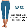 Load image into Gallery viewer, SPC RUN-TEAL- POCKET CAPRI- 2 OPTIONS