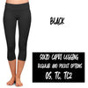 SOLID POCKET CAPRI (VARIETY OF COLORS)