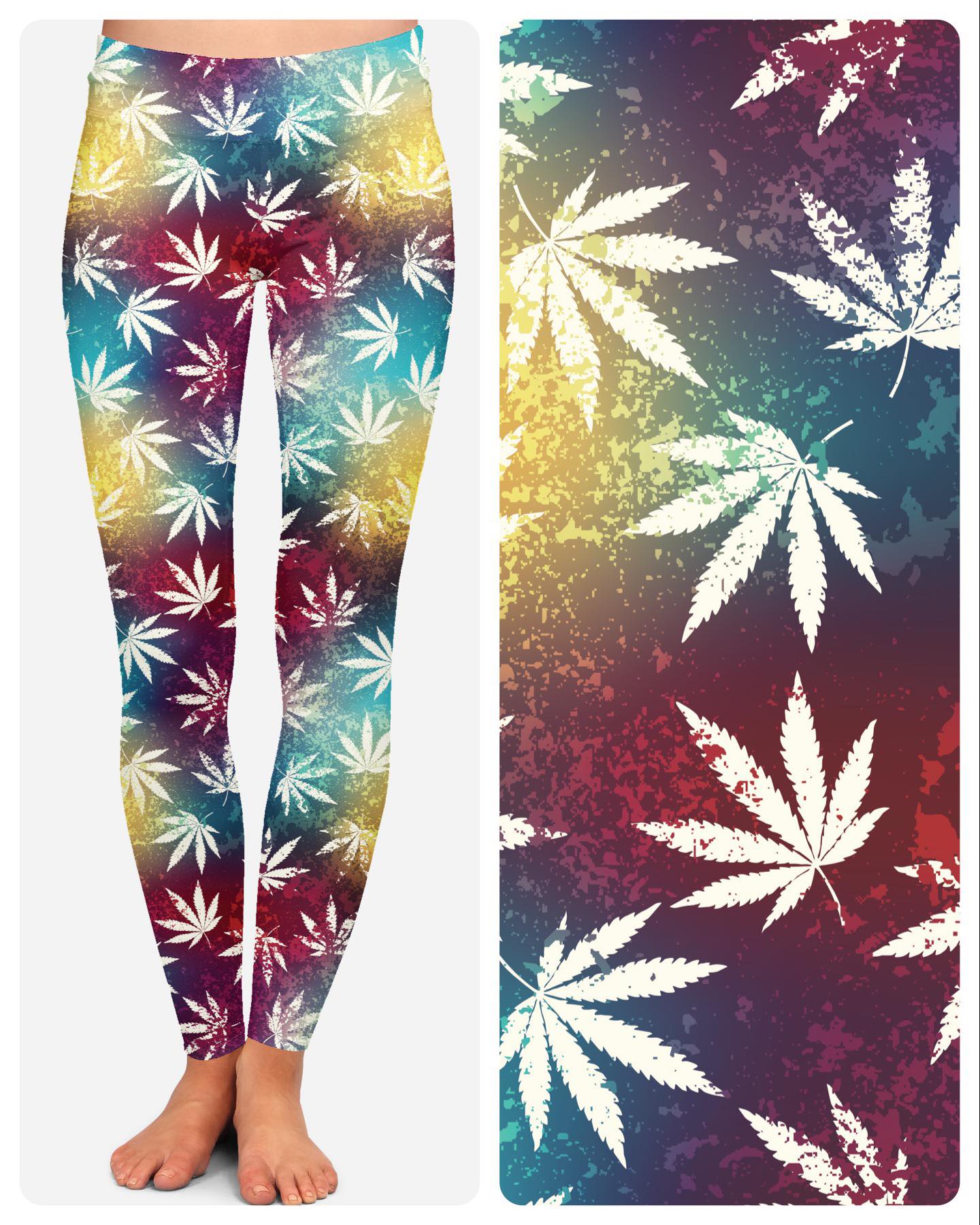 RTS - Tie Dye High Leaves Unisex Joggers