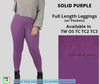 Solid Purple Full Length w/ Pockets