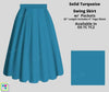 Solid Turquoise Skirt