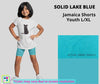 Solid Lake Blue Youth Jamaica Shorts